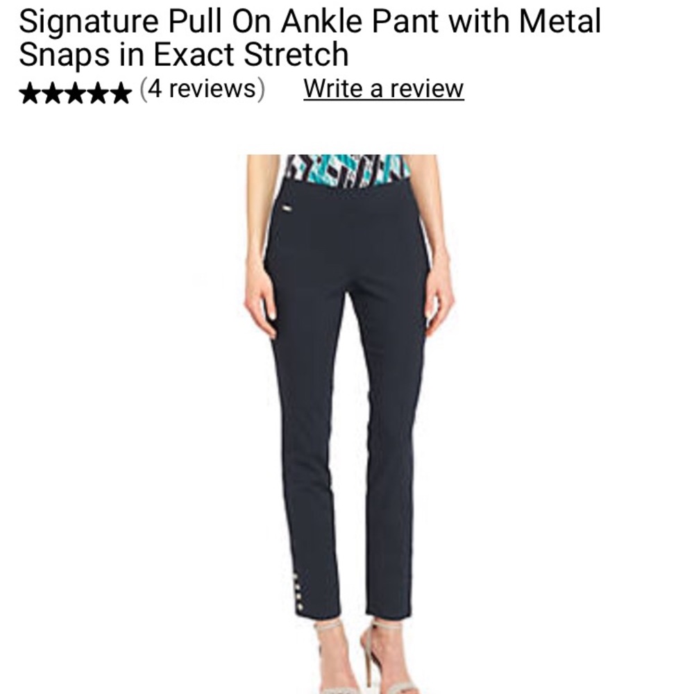 Navy Limited ankle pant in exact stretch - size 6